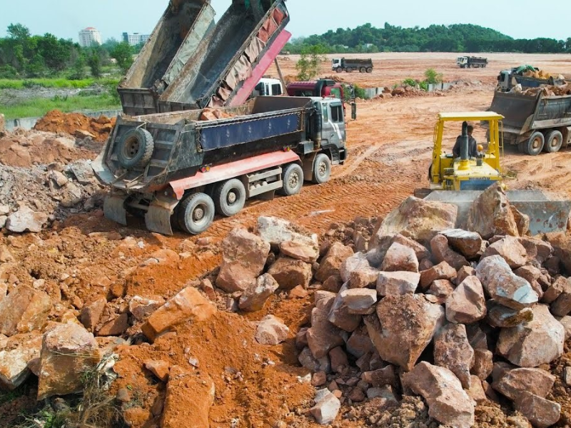 Quy trình san lấp mặt bằng